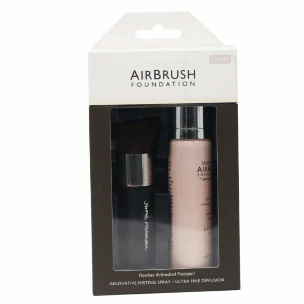 Jerome Alexander MagicMinerals AirBush Foundation, Light, 2 Piece Set w/Brush